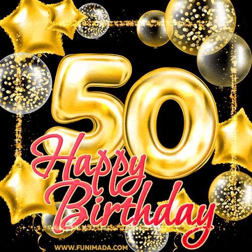 happy 50th birthday animated gif with sound