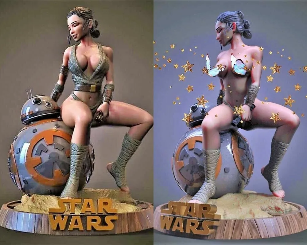 Star Wars The Force Awakens Rey Nude and vanity