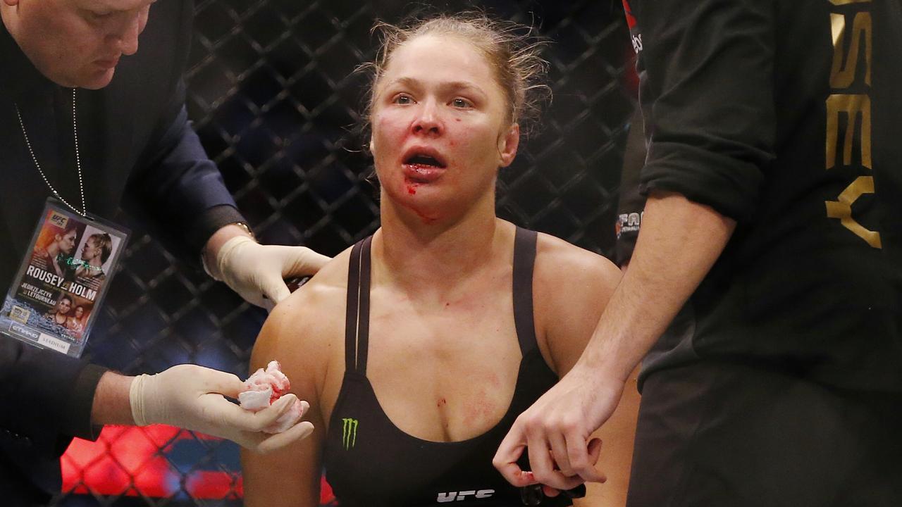 Ronda Rousey Face Pics two students