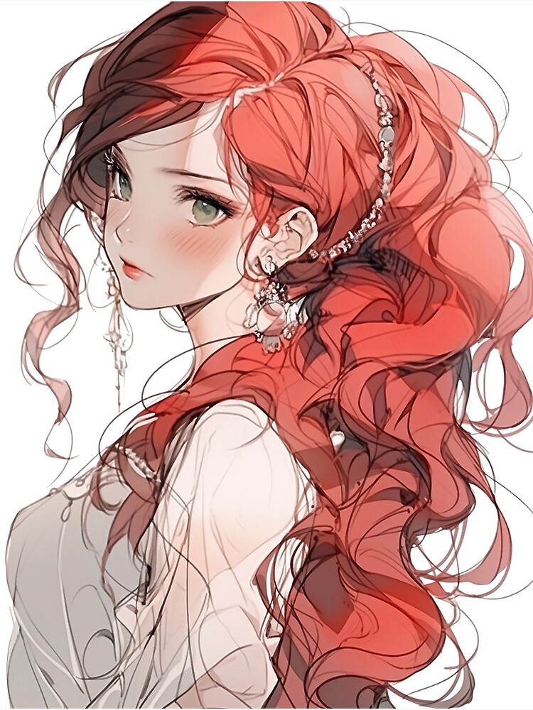 Best of Anime girl with curly red hair