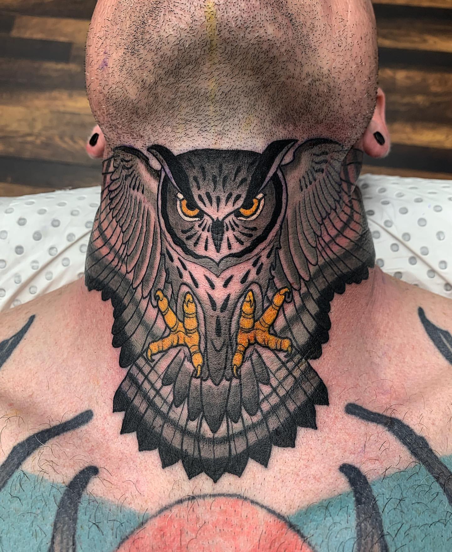 cordell luckey recommends Owl Throat Tattoo
