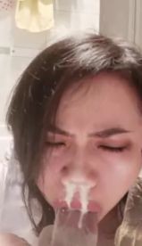 christian abejar recommends cum coming out her nose pic