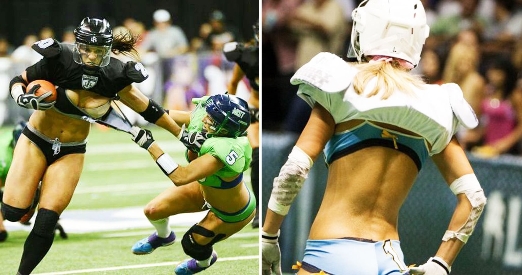 chloe gruber add legends football league slip photo