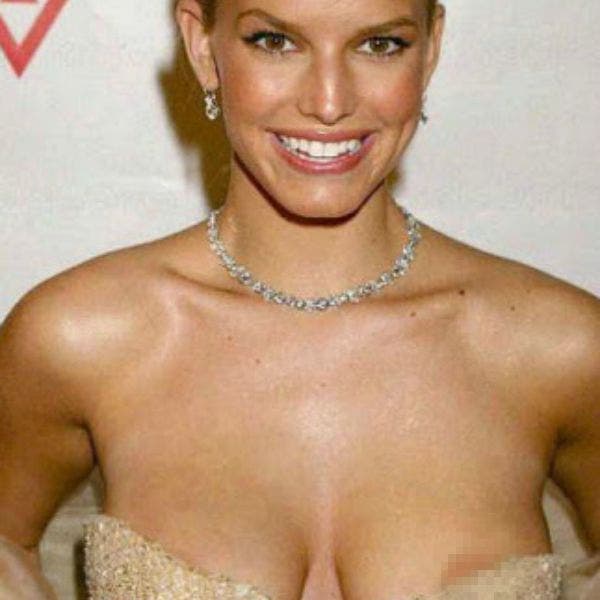 andre lo recommends jessica simpson boob slip pic