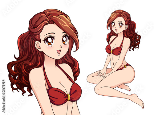brenda caldera share anime girl with curly red hair photos