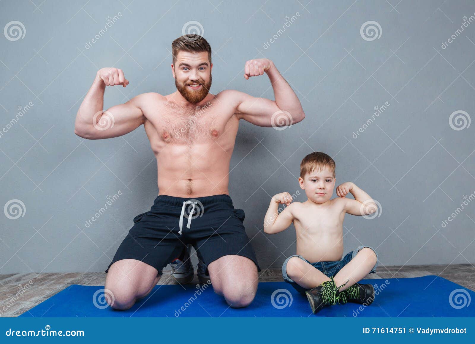 Best of Muscle dad and son