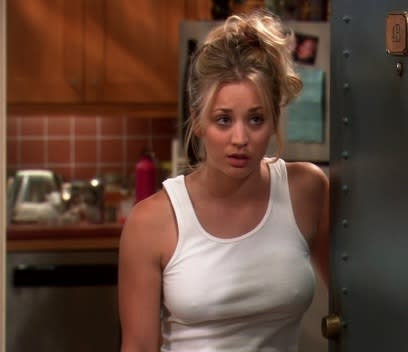 ashleigh brooke jones recommends Penny Big Bang Theory No Bra