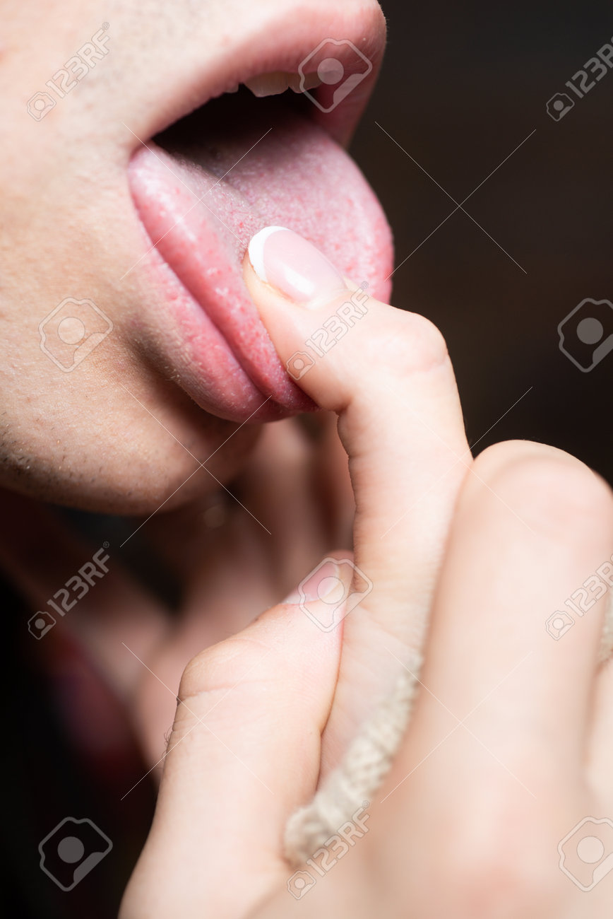 fingers in mouth sexy