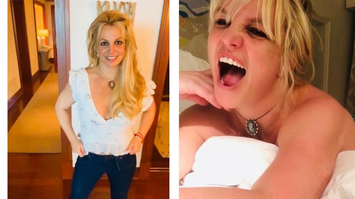 davion roberts share britney spears shows pussy photos