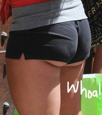 claudia delia recommends booty shorts in public pic