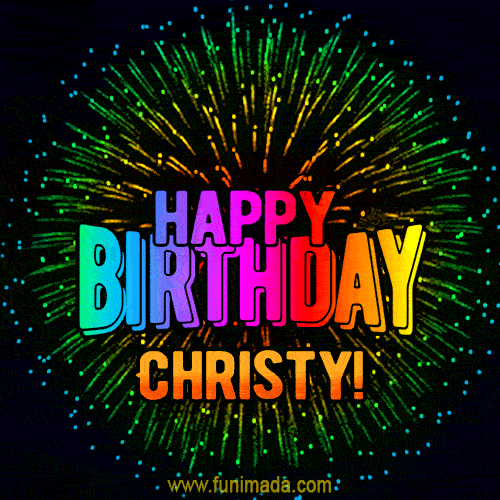 david piersall recommends Happy Birthday Christy Gif
