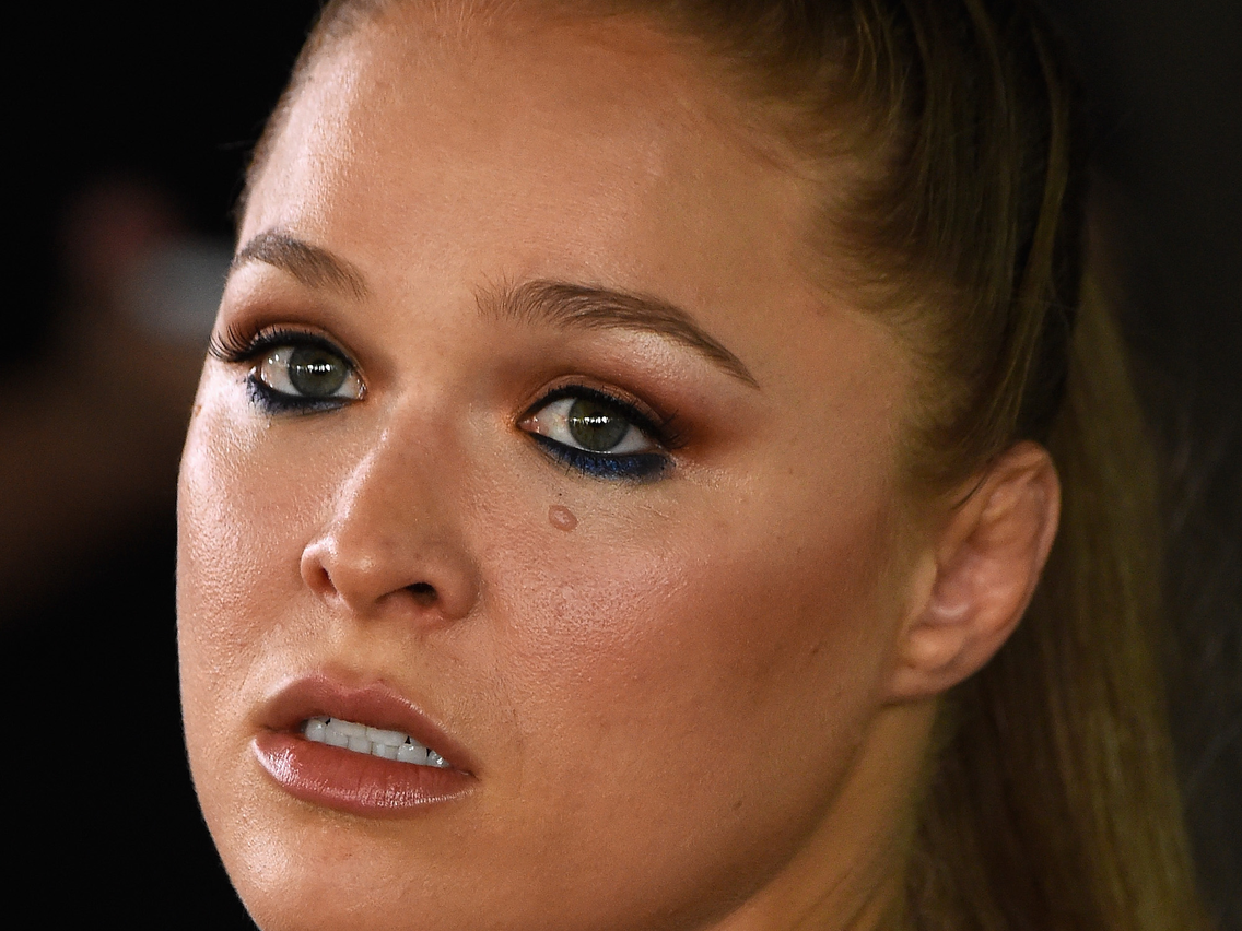 allie wolfe add ronda rousey face pics photo