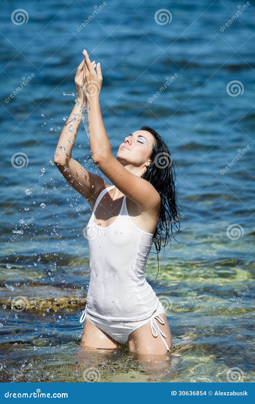 wet tank top