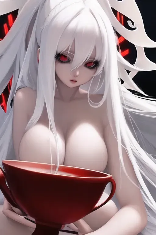 White Hair Anime Girl Hentai fetisch rollstuhl