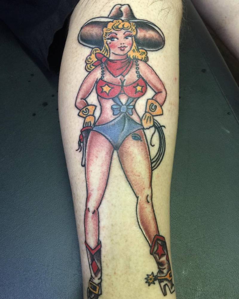 buddy jordan recommends pinup cowgirl tattoo pic