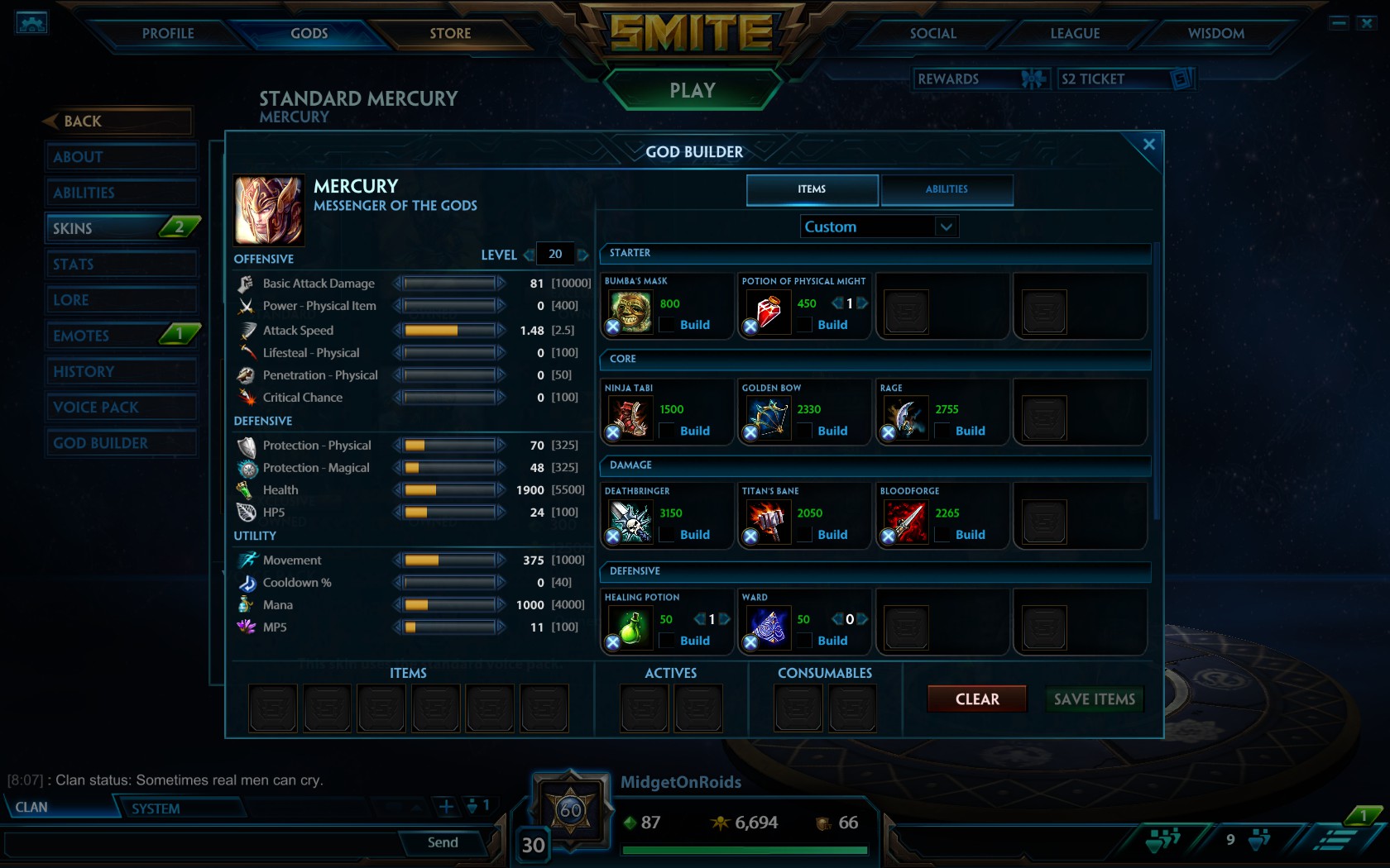 andrew cyril recommends Mercury Smite Build