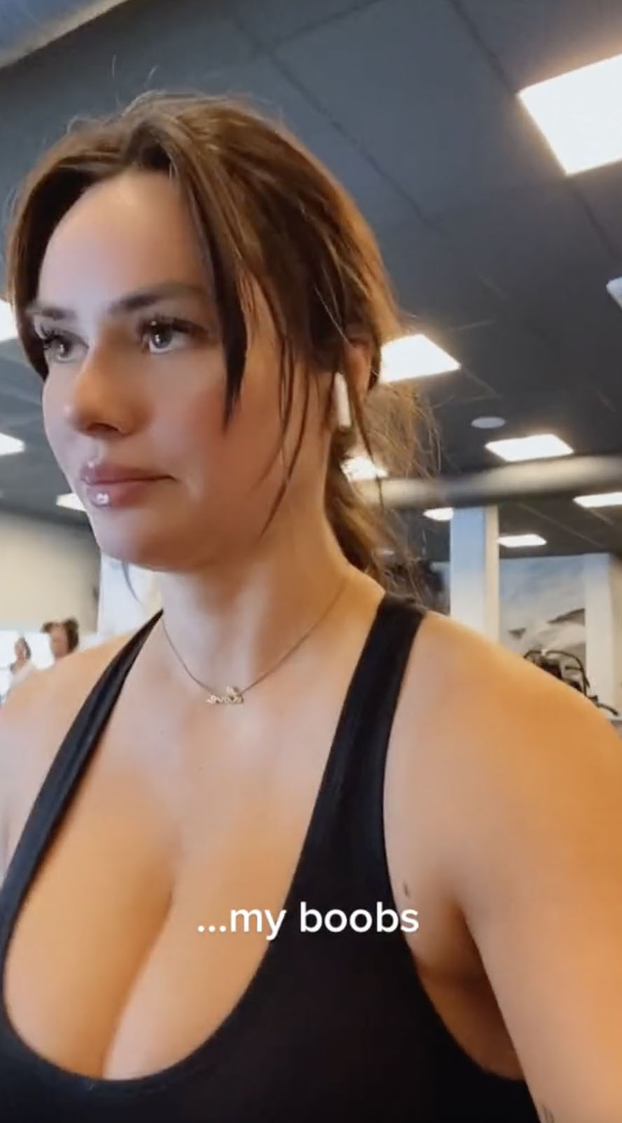 big tits fitness model