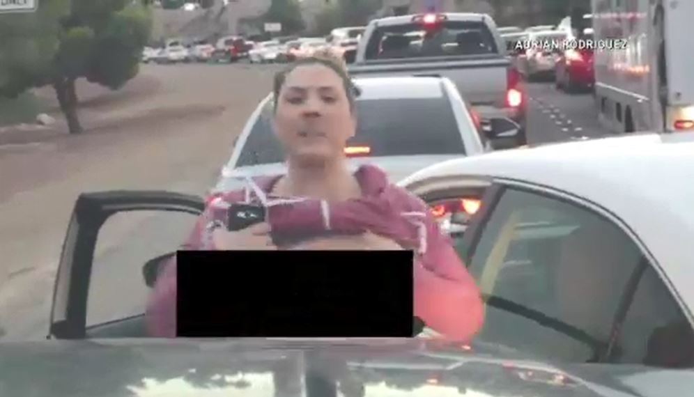 angela barbano add wife flashing in car photo