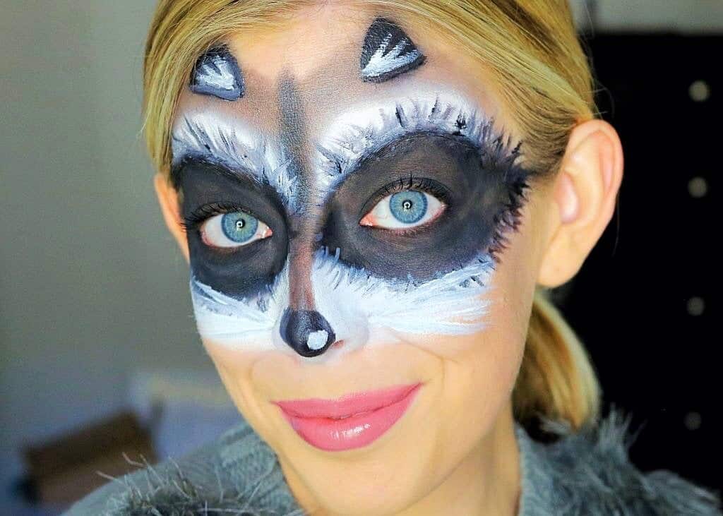 brendan gillian recommends raccoon makeup eyes halloween pic