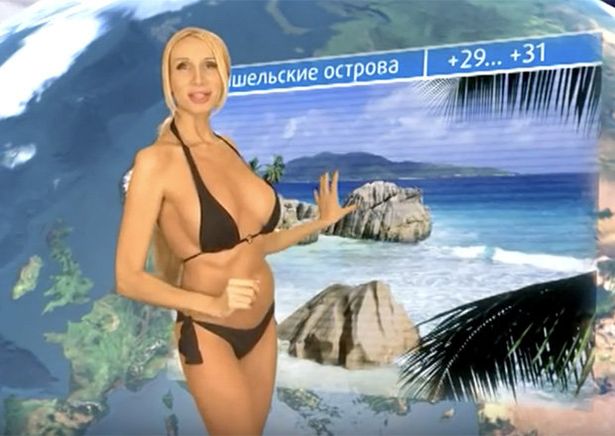 aleksandra golubovic recommends sexy weather girl strips pic