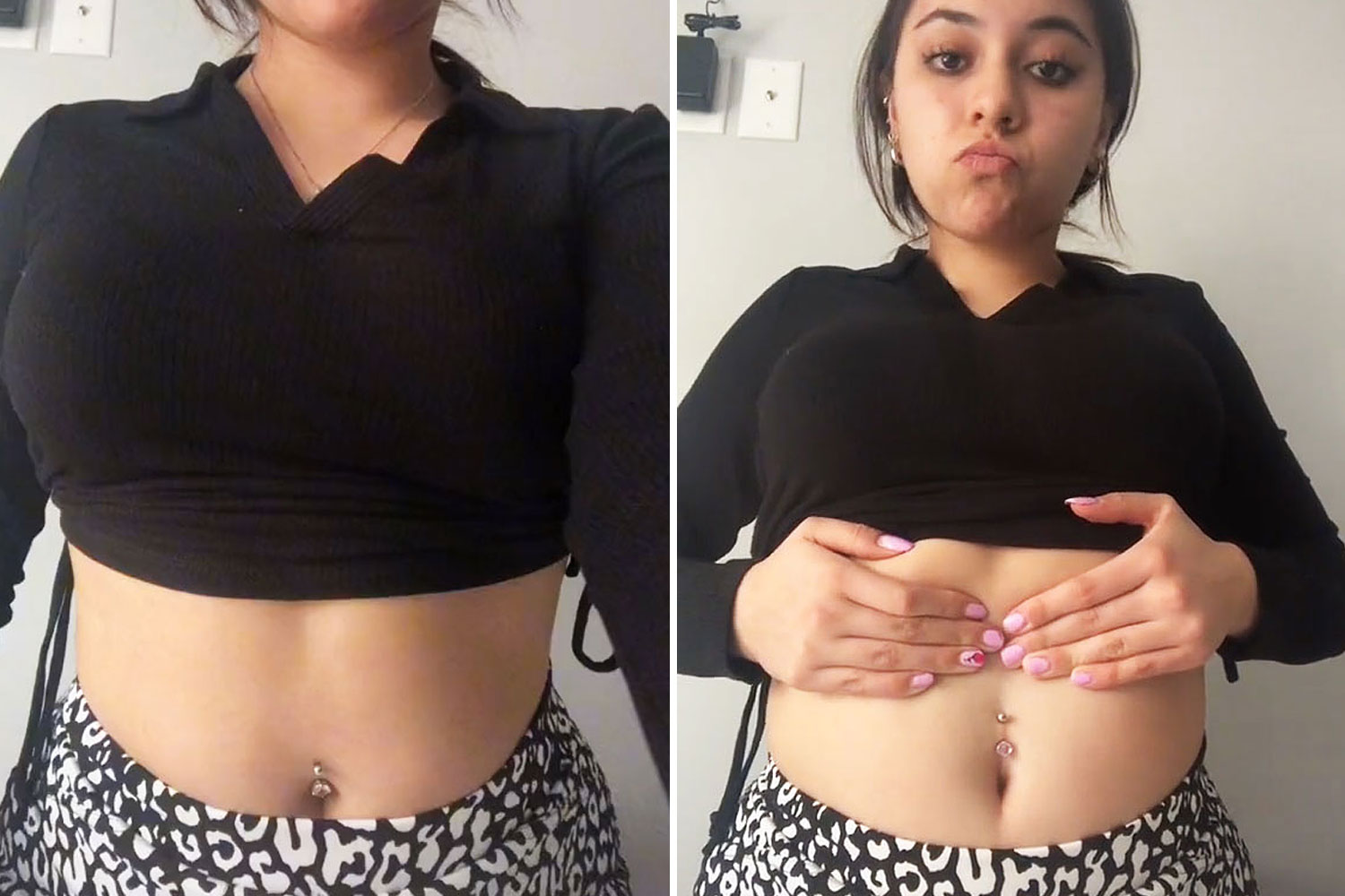 Best of Belly button piercing chubby stomach