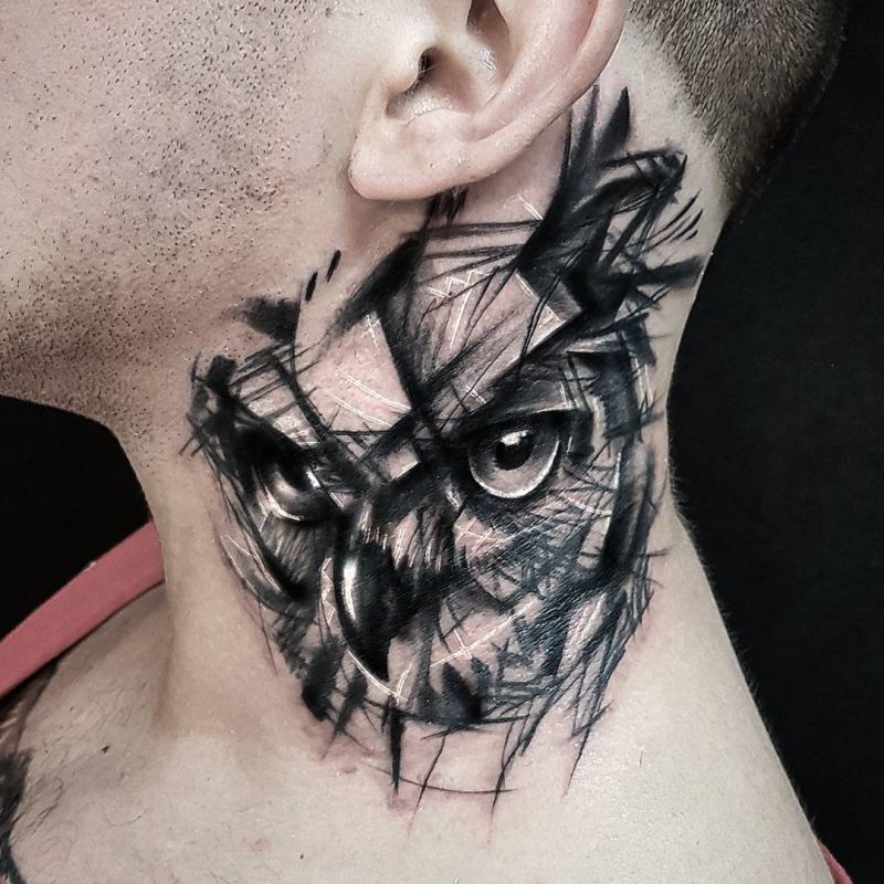 cruzzer cruzz recommends Owl Throat Tattoo