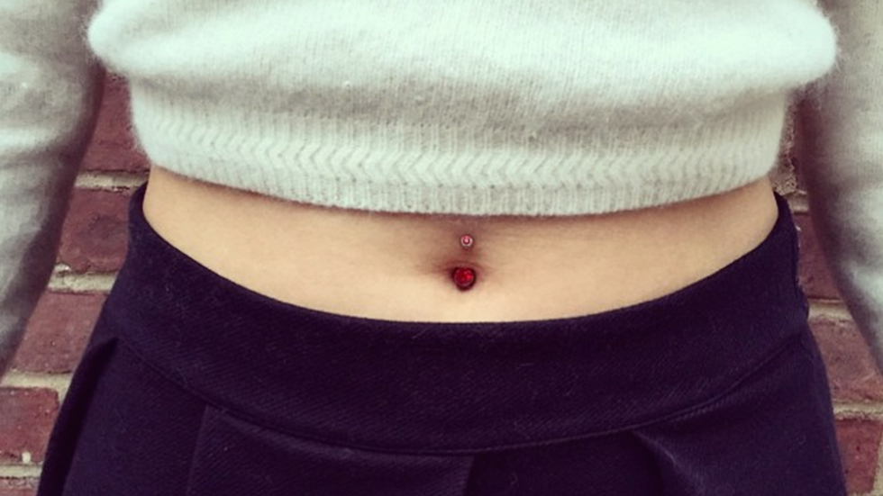 fat belly button ring