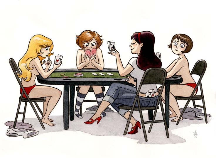 Girls Play Strip Poker cumshot gallery