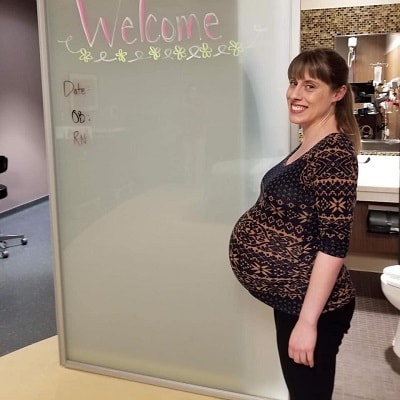 brad pirie add huge twin pregnant belly photo