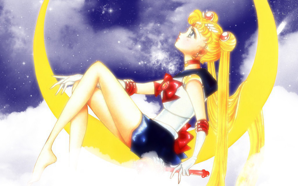 Best of Sailor moon sitting on moon