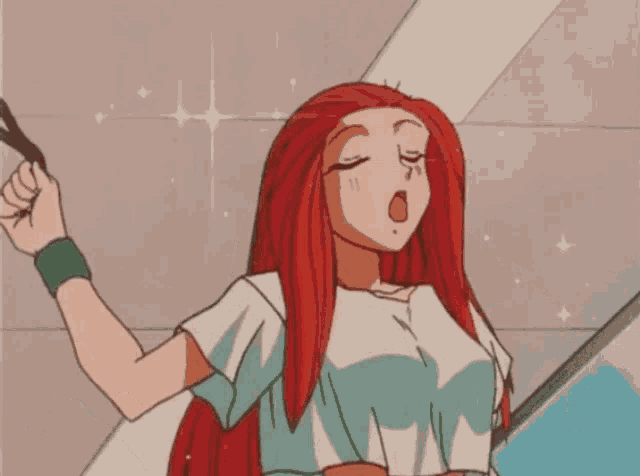 dennis steven recommends anime girl with red hair gif pic