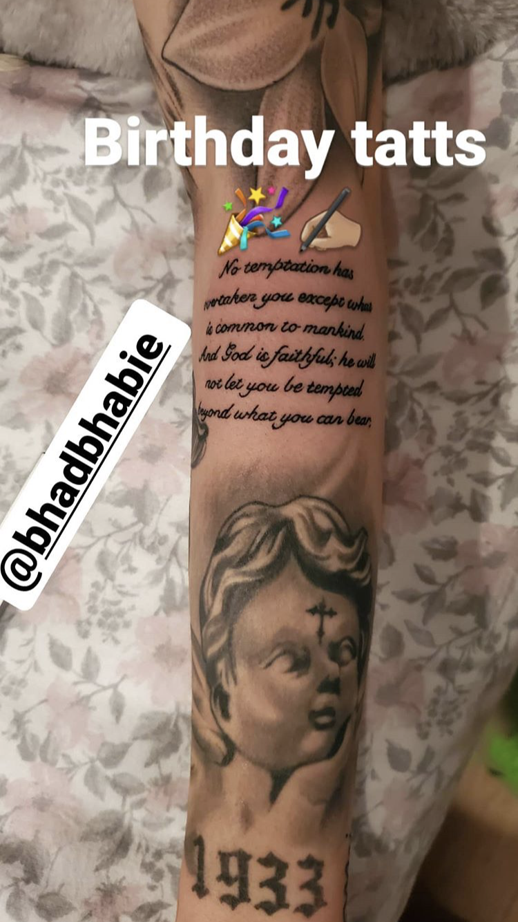 bojana milovanovic recommends Bhad Bhabie Tattoo