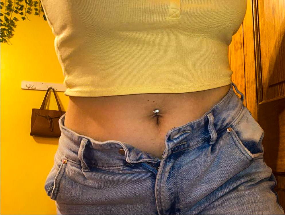 benny wan add belly button piercing chubby stomach photo