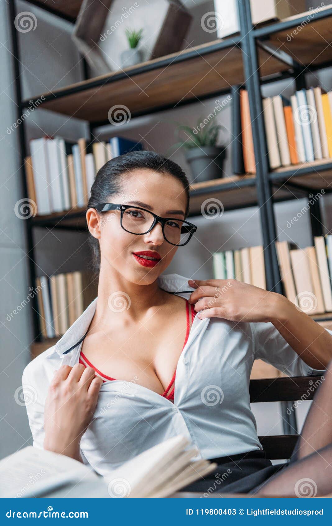 catherine mathieu recommends big boobs in library pic