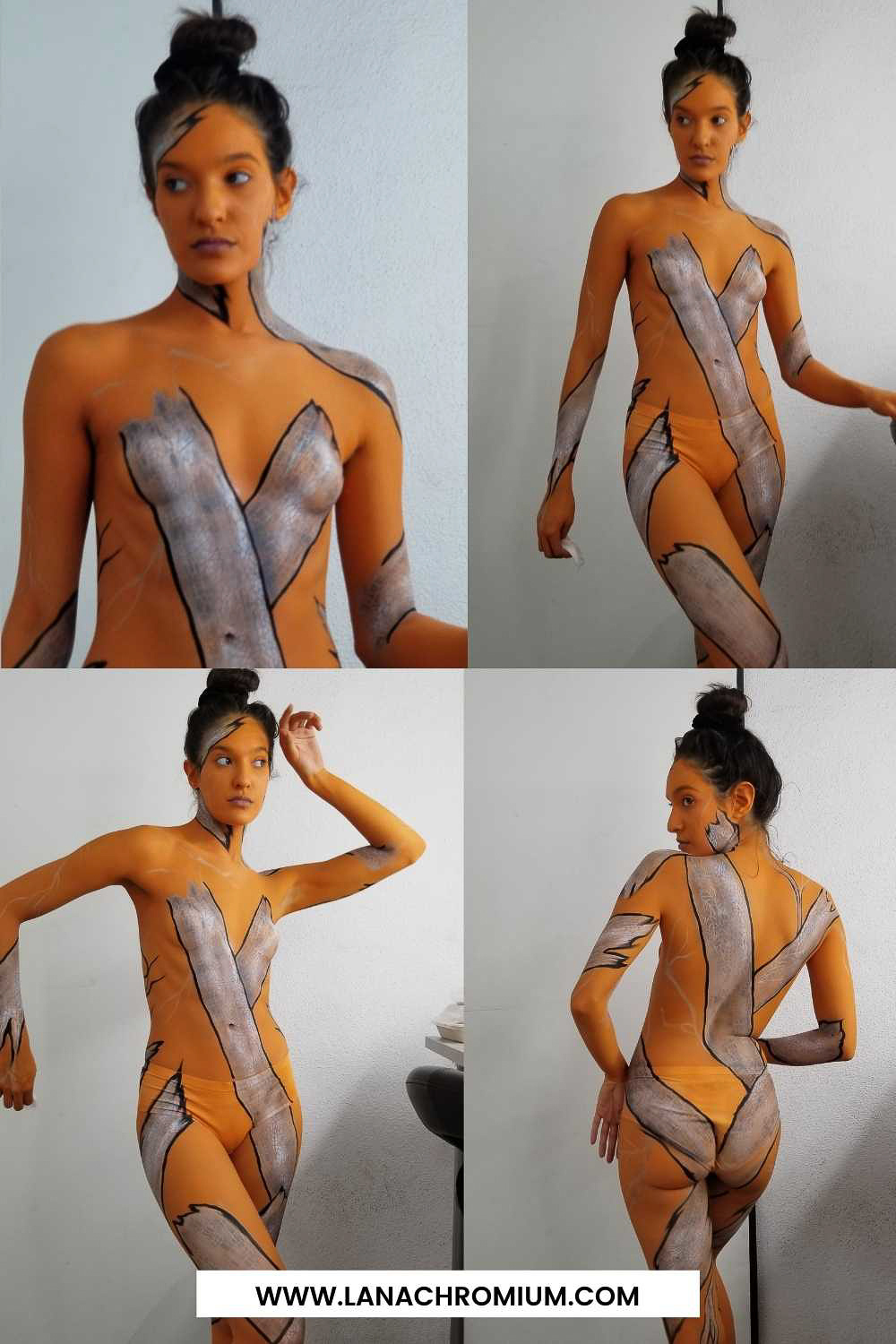 ajayi temitayo add photo body paint before and after pics