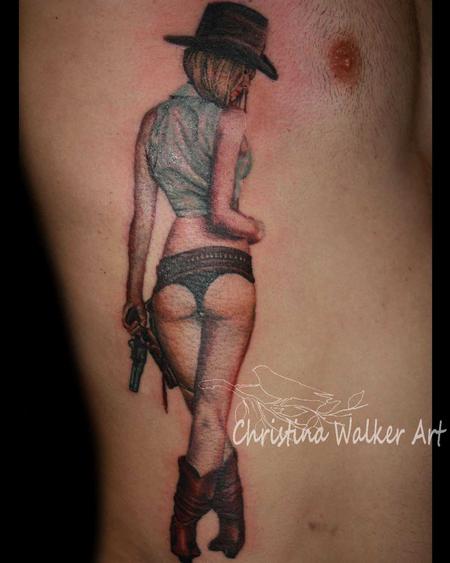 camille drummond add pinup cowgirl tattoo photo
