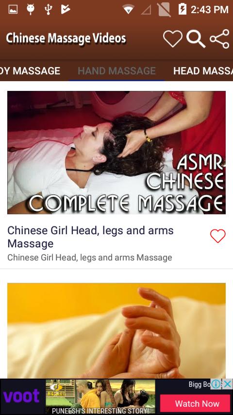 chinese massage videos