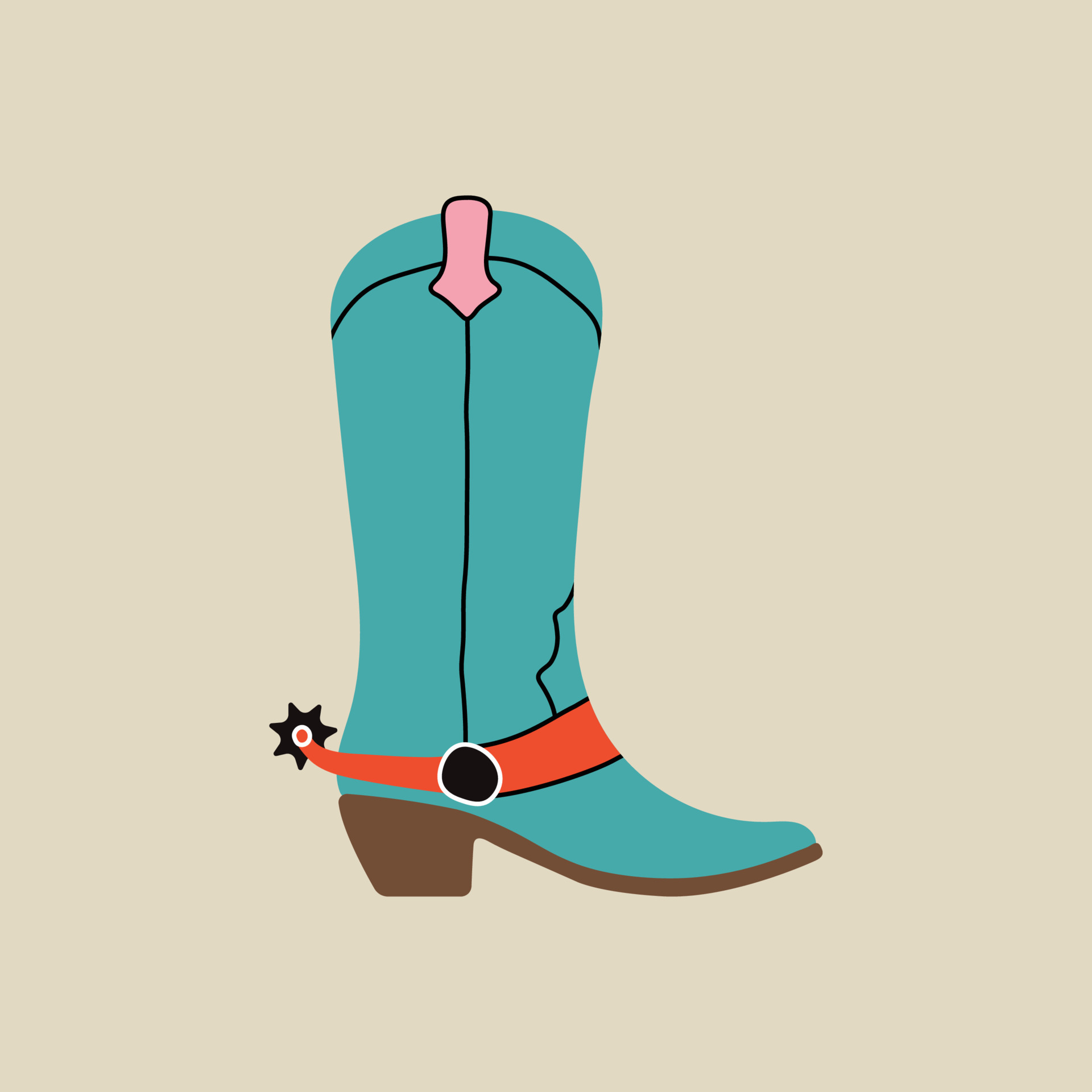 cowboy boots cartoon images