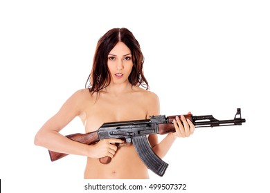 doris freeman add naked women with guns photo