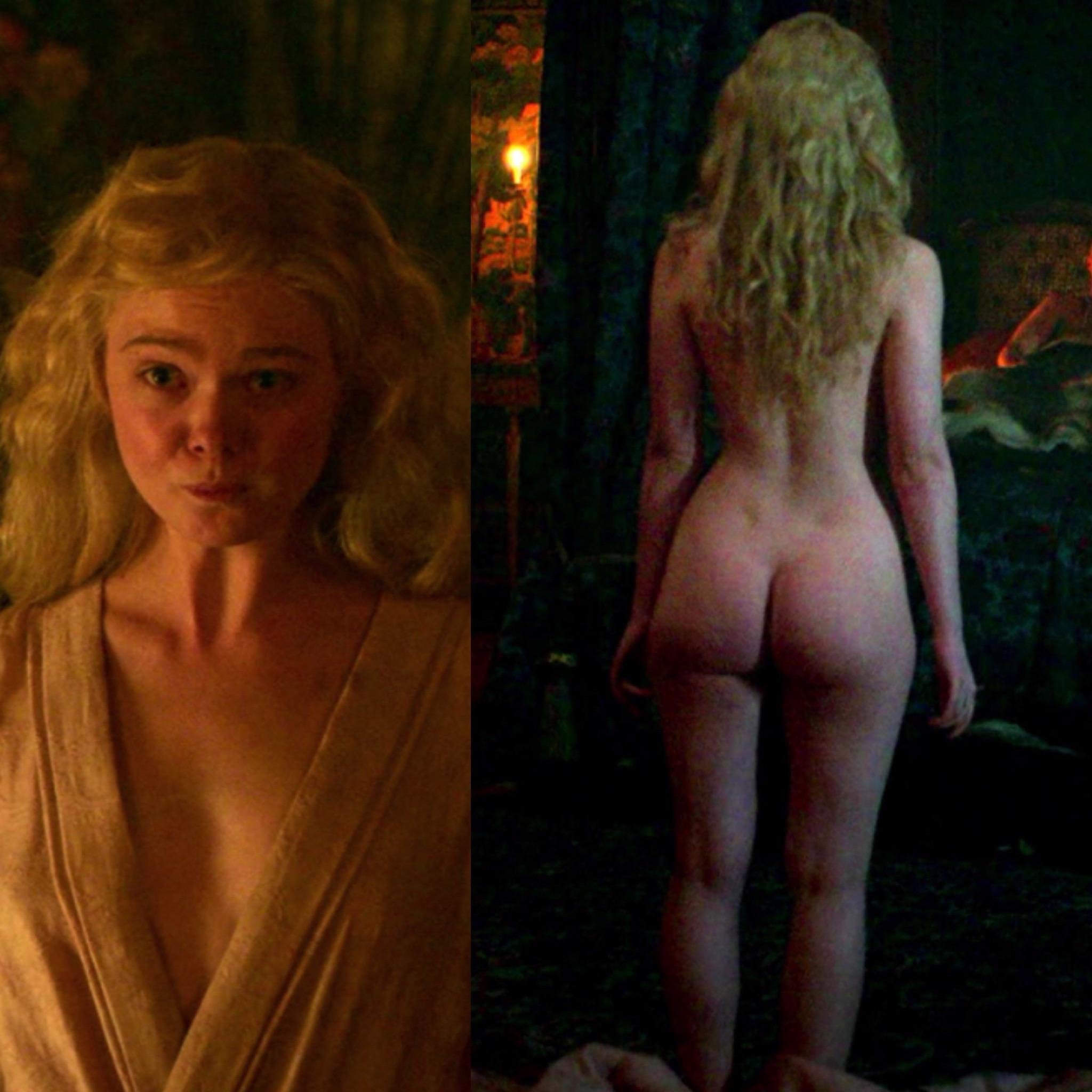 elle fanning nude scene