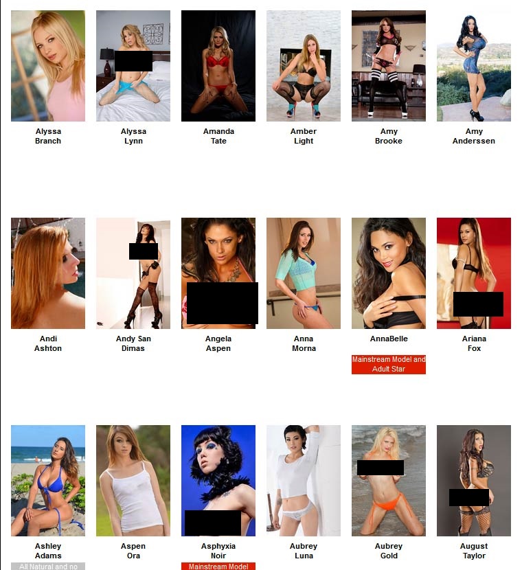 List Of Porn Girls xxx magazines