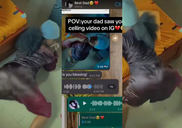 daughter twerking for dad