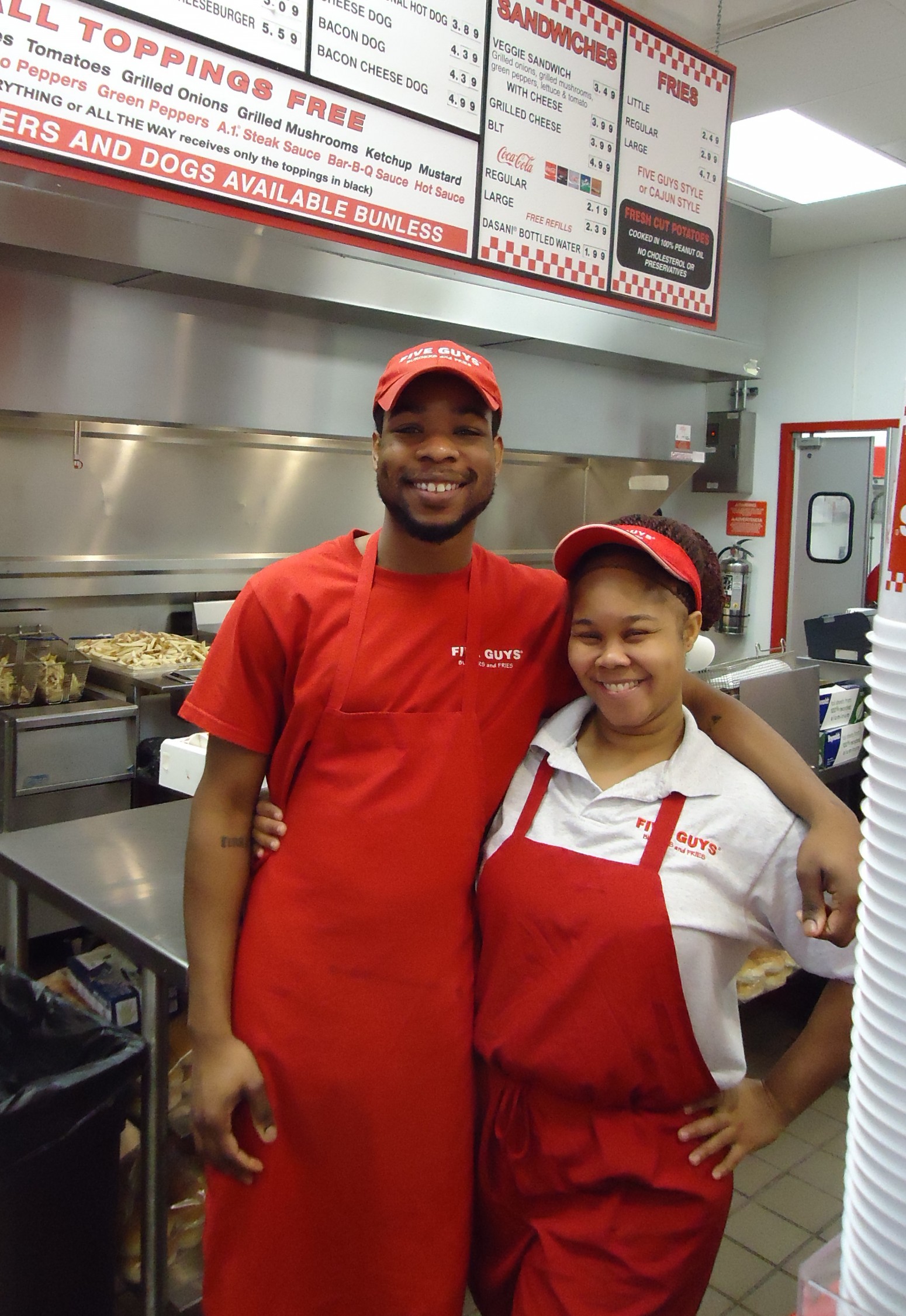 crystal janae recommends Five Guys Uniform