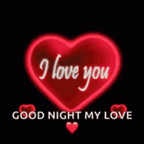 good night love you kiss gif