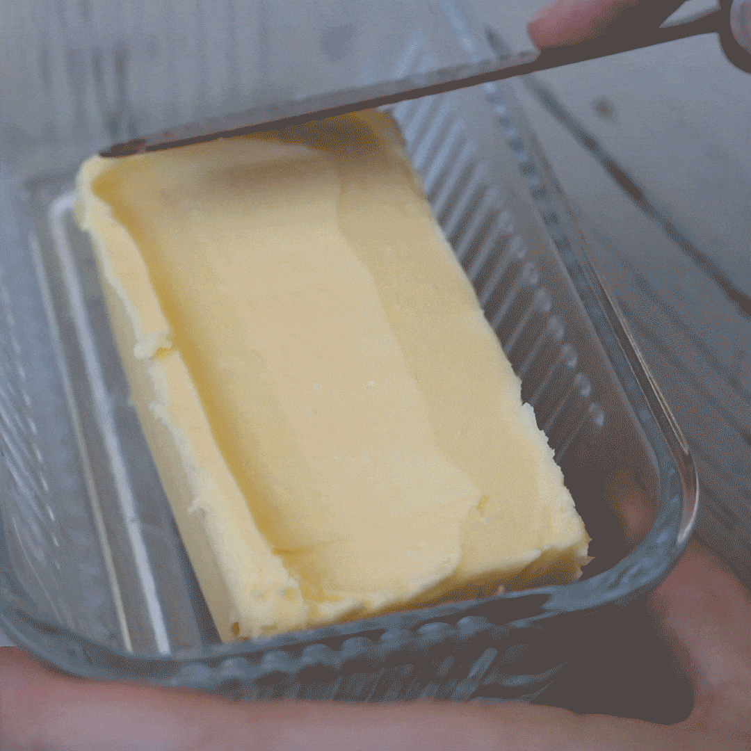 hot knife through butter gif