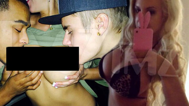 Best of Justin bieber biting nipple