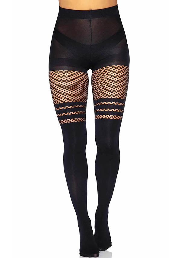 Best of Knee high fishnet tights