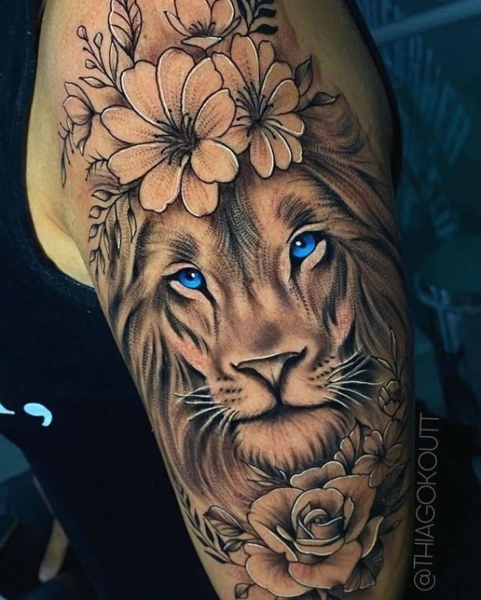 Lion Tattoo On Thigh dress pics