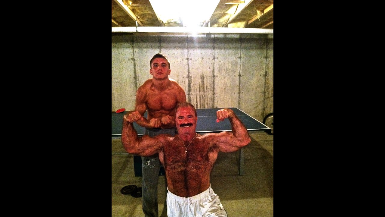 muscle dad and son