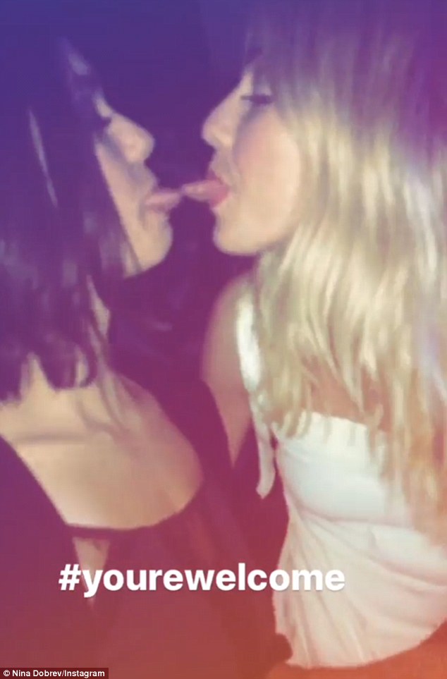dion watson recommends nina dobrev lesbian kiss pic